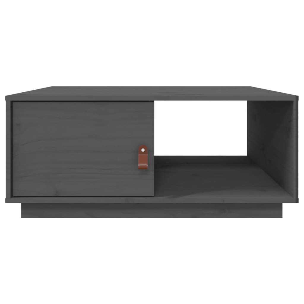 vidaXL Măsuță de cafea, gri, 80x50x35,5 cm, lemn masiv de pin vidaXL Măsuță de cafea, gri, 80x50x35,5 cm, lemn masiv de pin