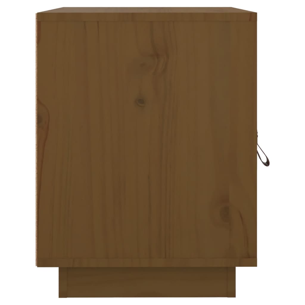 vidaXL Noptiere, 2 buc., maro miere, 40x34x45 cm, lemn masiv de pin vidaXL Noptiere, 2 buc., maro miere, 40x34x45 cm, lemn masiv de pin