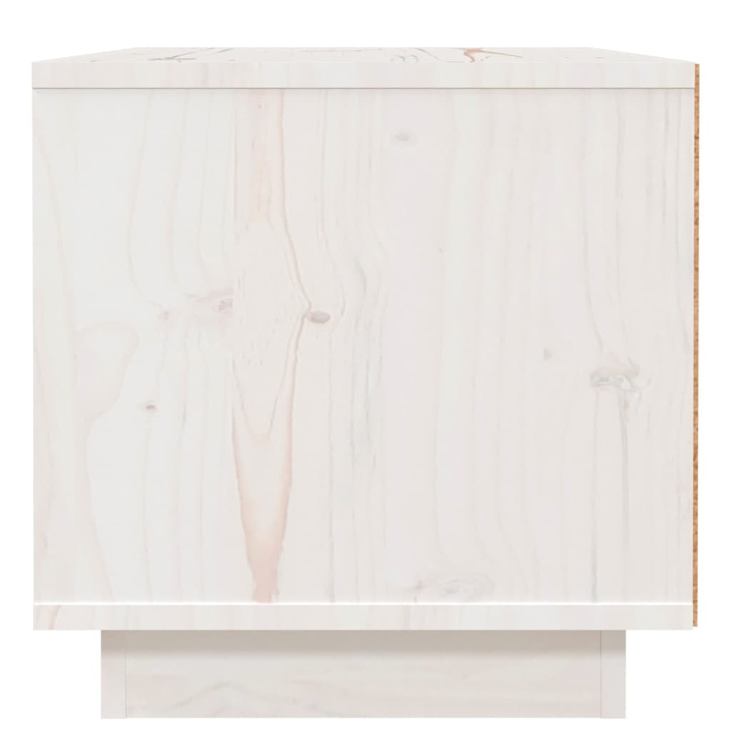 vidaXL Noptiere, 2 buc., alb, 40x34x35 cm, lemn masiv de pin