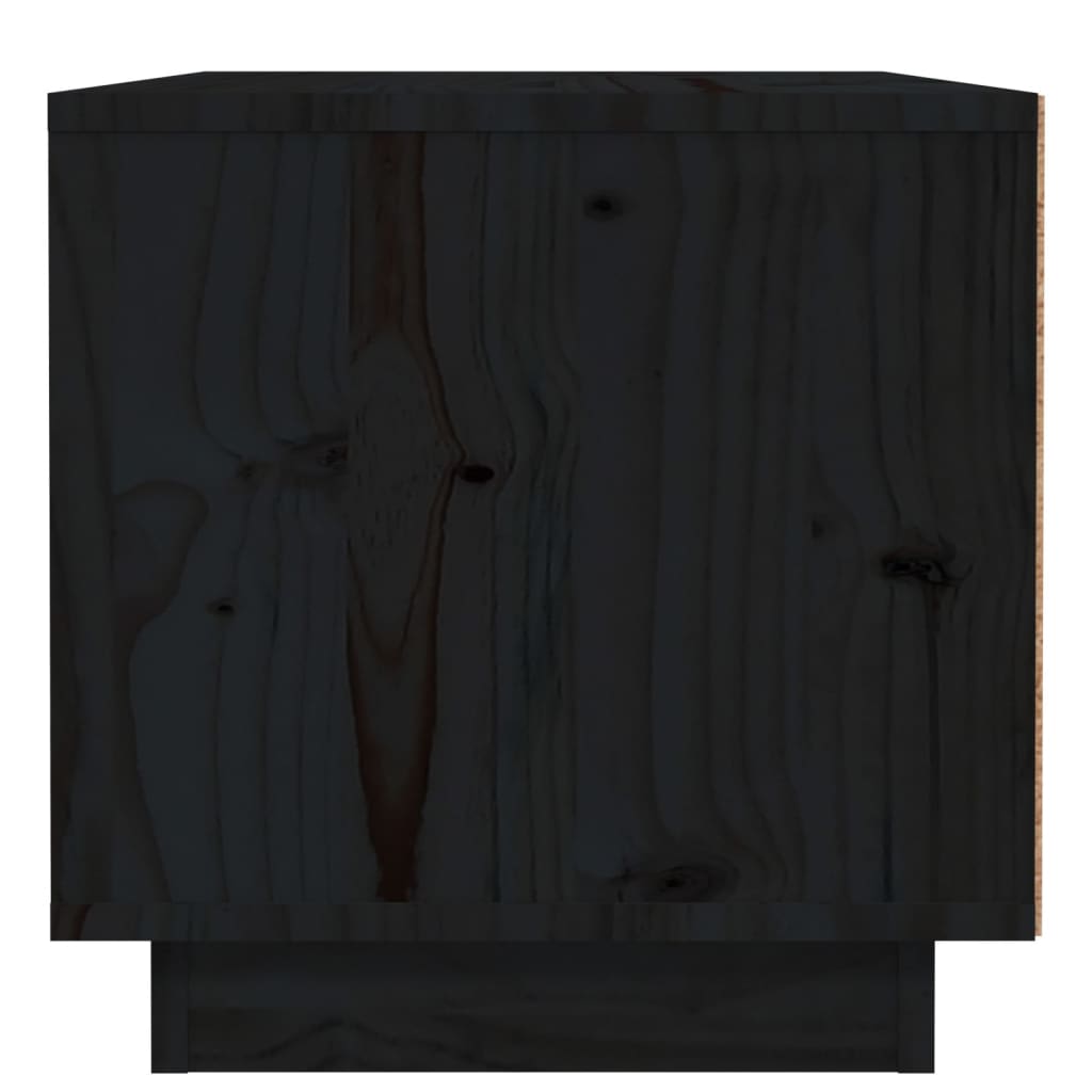 vidaXL Noptiere, 2 buc., negru, 40x34x35 cm, lemn masiv de pin vidaXL Noptiere, 2 buc., negru, 40x34x35 cm, lemn masiv de pin