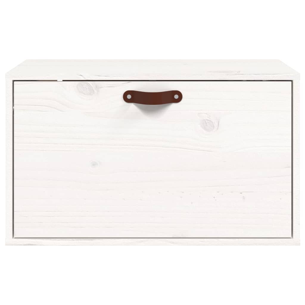 vidaXL Dulap de perete, alb, 60x30x35 cm, lemn masiv de pin vidaXL Dulap de perete, alb, 60x30x35 cm, lemn masiv de pin
