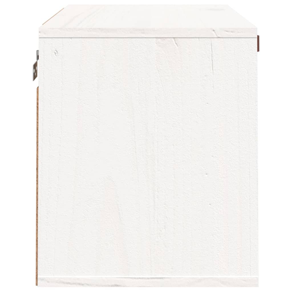 vidaXL Dulap de perete, alb, 60x30x35 cm, lemn masiv de pin vidaXL Dulap de perete, alb, 60x30x35 cm, lemn masiv de pin