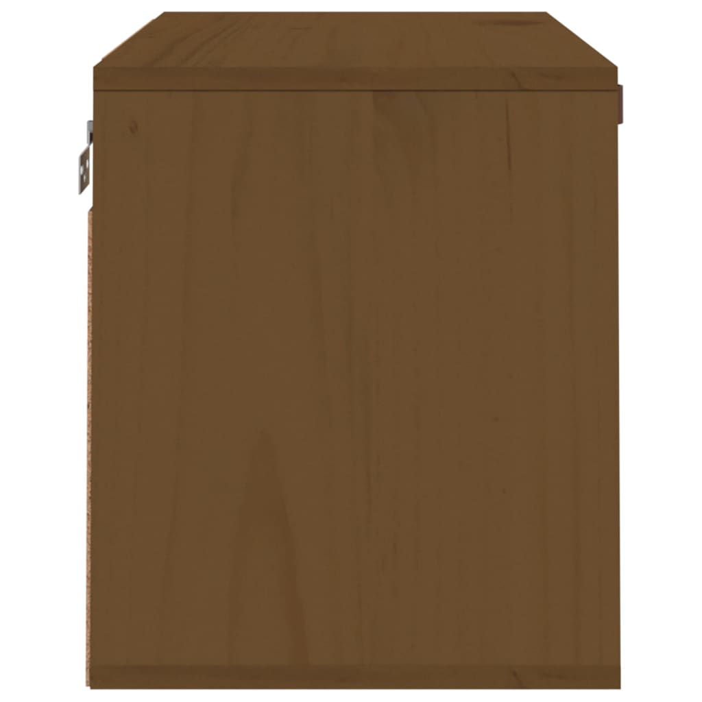 vidaXL Dulap de perete, maro miere, 60x30x35 cm, lemn masiv de pin vidaXL Dulap de perete, maro miere, 60x30x35 cm, lemn masiv de pin