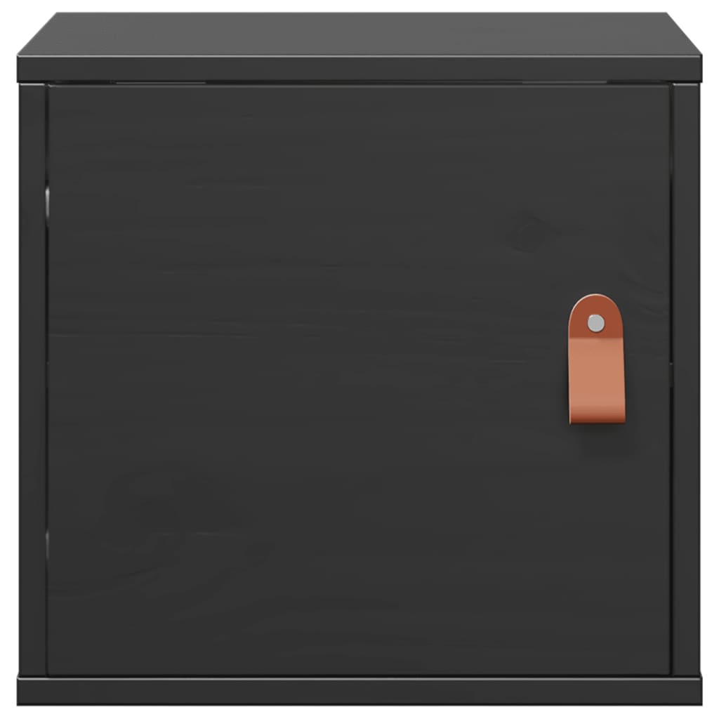 vidaXL Dulap de perete, negru, 31,5x30x30 cm, lemn masiv de pin vidaXL Dulap de perete, negru, 31,5x30x30 cm, lemn masiv de pin