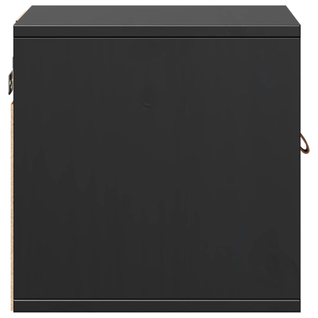 vidaXL Dulap de perete, negru, 31,5x30x30 cm, lemn masiv de pin vidaXL Dulap de perete, negru, 31,5x30x30 cm, lemn masiv de pin