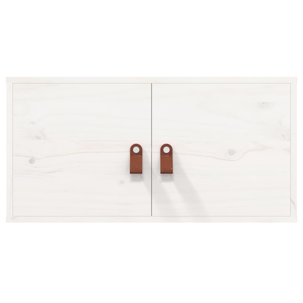 vidaXL Dulap de perete, alb, 60x30x30 cm, lemn masiv de pin vidaXL Dulap de perete, alb, 60x30x30 cm, lemn masiv de pin
