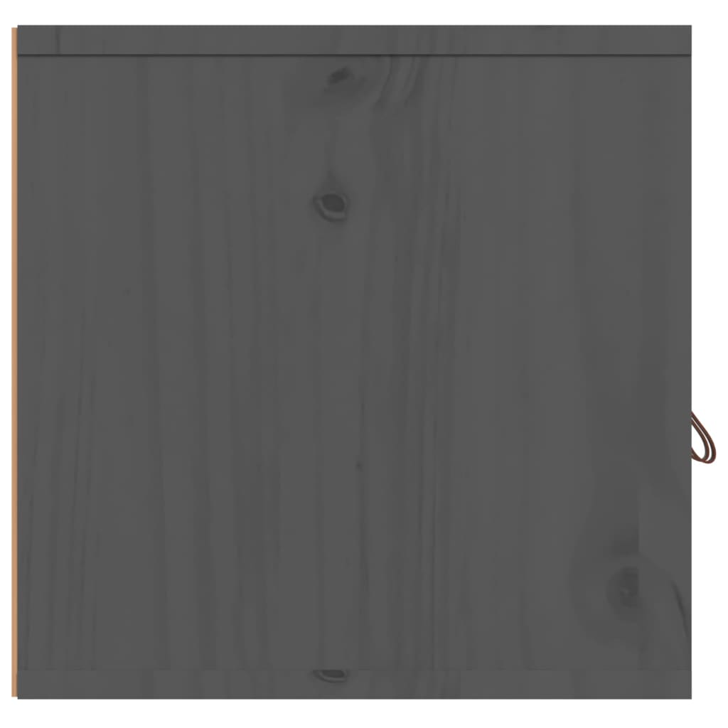 vidaXL Dulapuri de perete, 2 buc. gri, 60x30x30 cm lemn masiv de pin vidaXL Dulapuri de perete, 2 buc. gri, 60x30x30 cm lemn masiv de pin