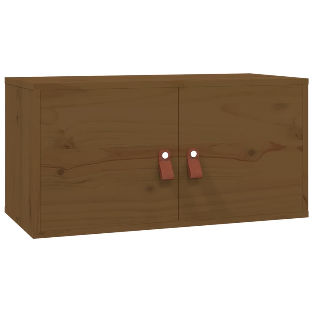 vidaXL Dulap de perete, maro miere, 60x30x30 cm, lemn masiv de pin vidaXL Dulap de perete, maro miere, 60x30x30 cm, lemn masiv de pin