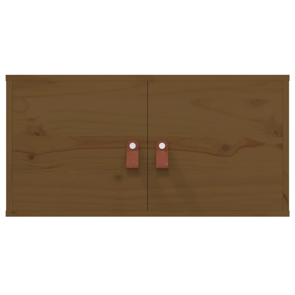 vidaXL Dulap de perete, maro miere, 60x30x30 cm, lemn masiv de pin vidaXL Dulap de perete, maro miere, 60x30x30 cm, lemn masiv de pin