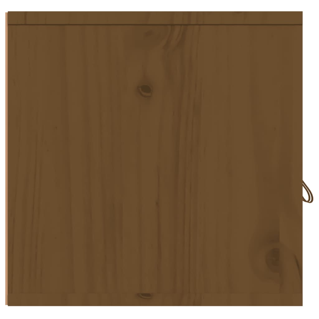 vidaXL Dulapuri de perete 2 buc. maro miere 60x30x30 cm lemn masiv pin