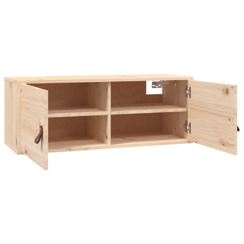 vidaXL Dulap de perete, 80x30x30 cm, lemn masiv de pin vidaXL Dulap de perete, 80x30x30 cm, lemn masiv de pin
