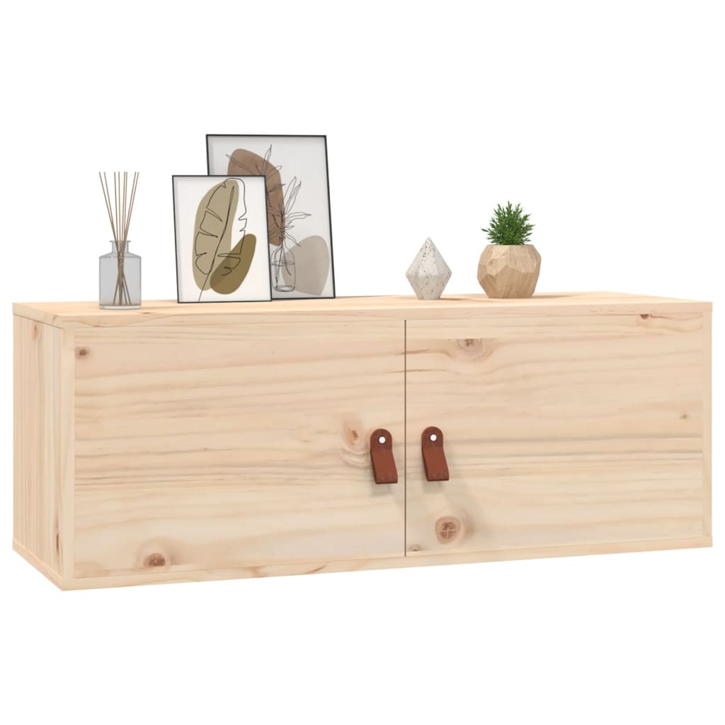 vidaXL Dulap de perete, 80x30x30 cm, lemn masiv de pin vidaXL Dulap de perete, 80x30x30 cm, lemn masiv de pin