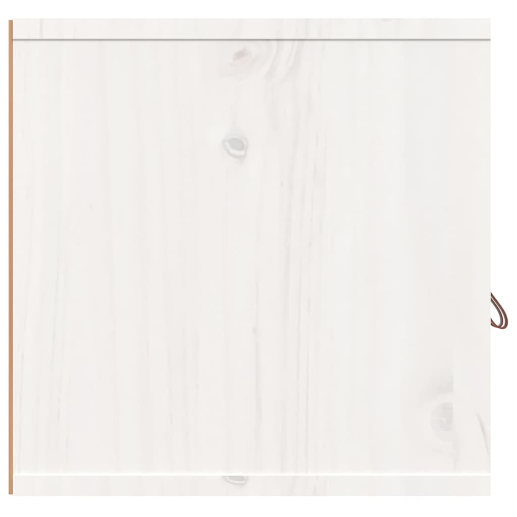 vidaXL Dulap de perete, alb, 80x30x30 cm, lemn masiv de pin