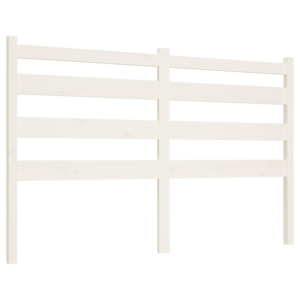 vidaXL Tăblie de pat, alb, 126x4x100 cm, lemn masiv de pin vidaXL Tăblie de pat, alb, 126x4x100 cm, lemn masiv de pin