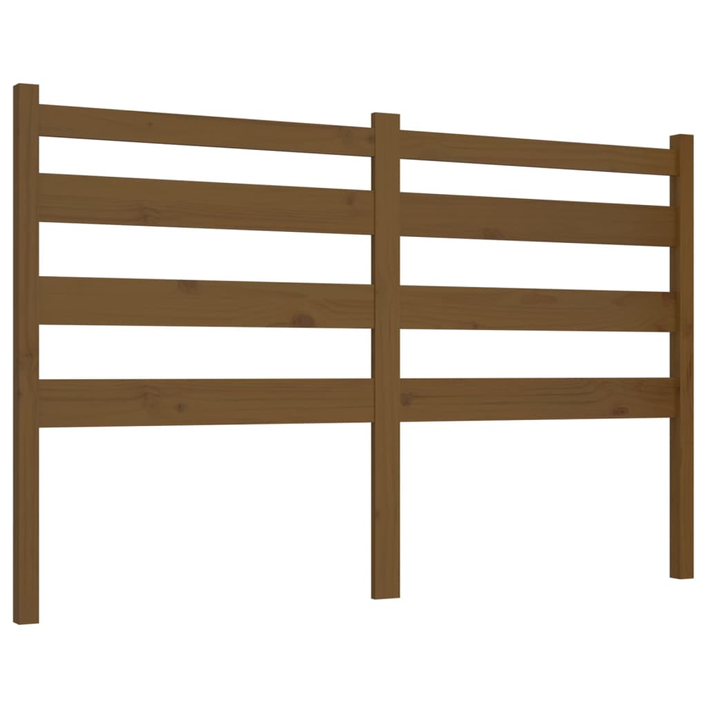 vidaXL Tăblie de pat, maro miere, 126x4x100 cm, lemn masiv de pin vidaXL Tăblie de pat, maro miere, 126x4x100 cm, lemn masiv de pin