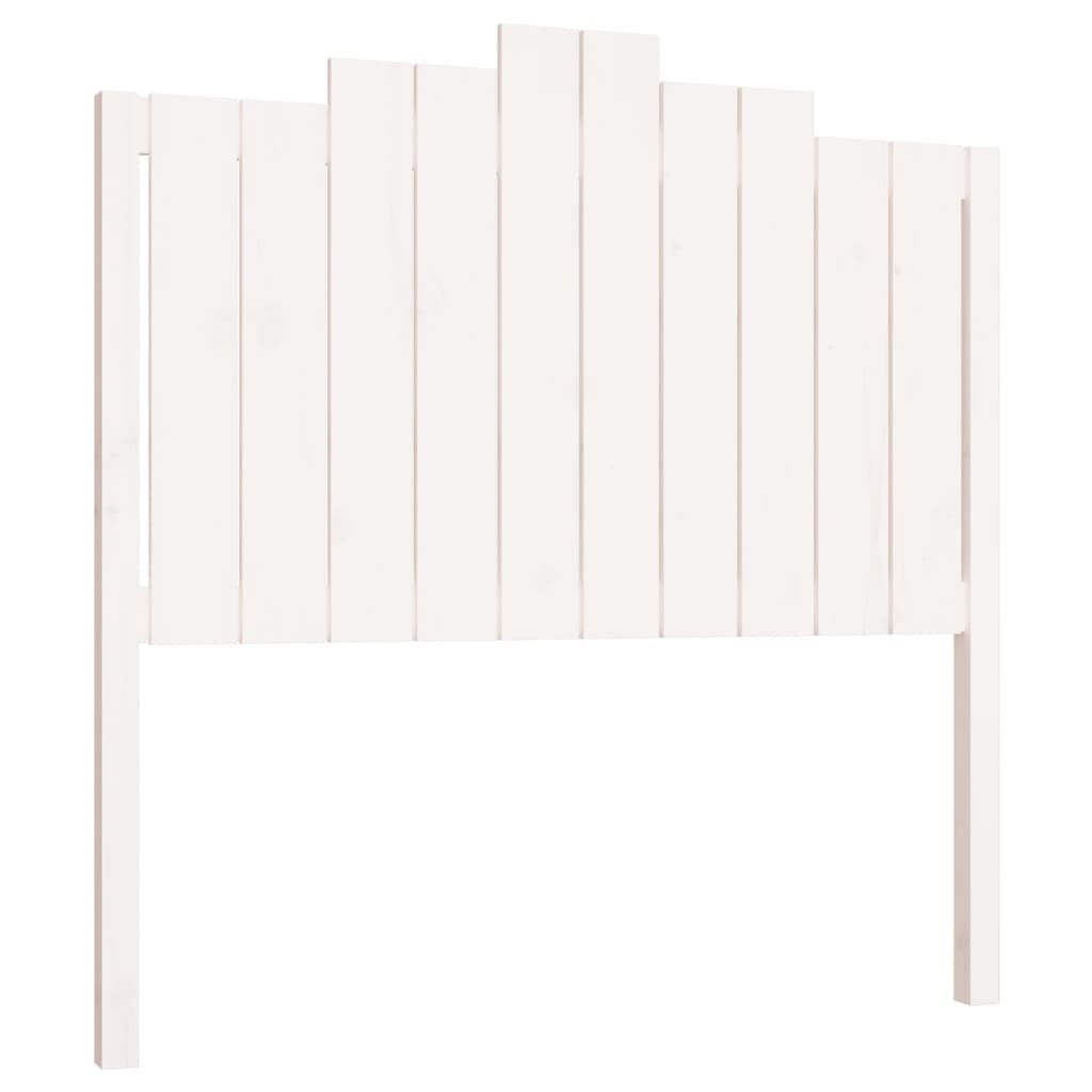 vidaXL Tăblie de pat, alb, 106x4x110 cm, lemn masiv de pin
