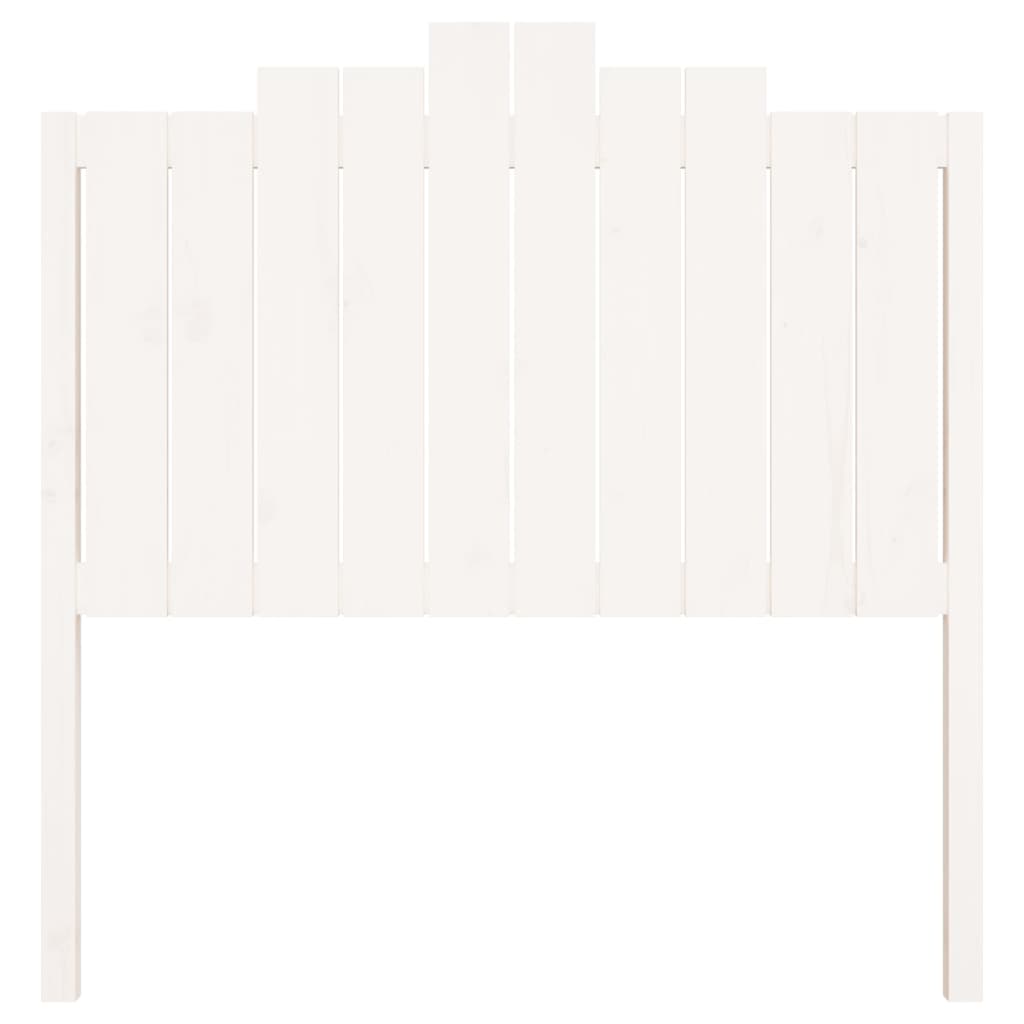 vidaXL Tăblie de pat, alb, 106x4x110 cm, lemn masiv de pin