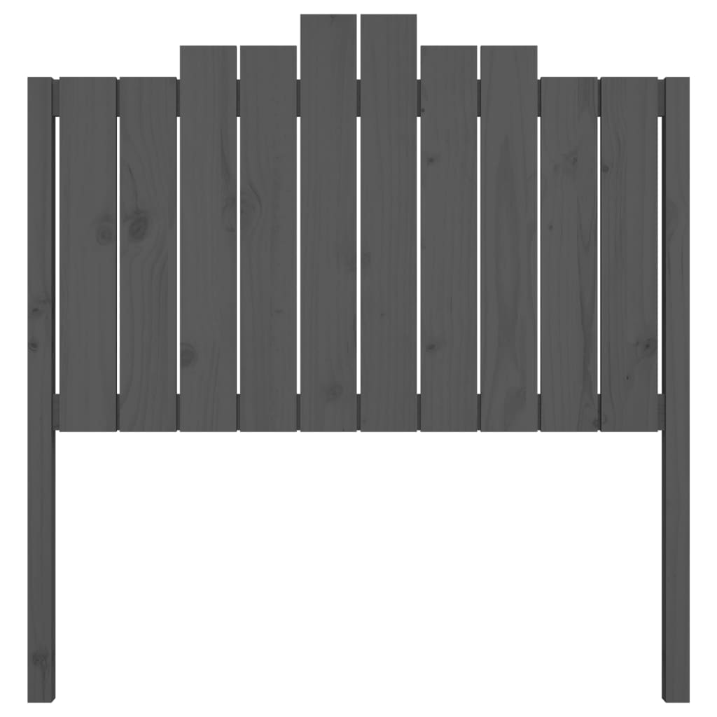 vidaXL Tăblie de pat, gri, 106x4x110 cm, lemn masiv de pin vidaXL Tăblie de pat, gri, 106x4x110 cm, lemn masiv de pin