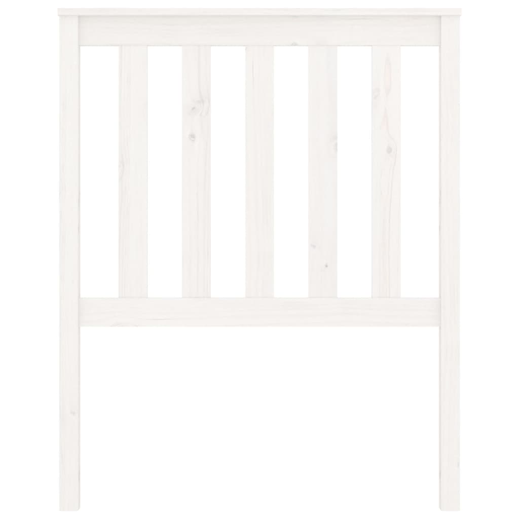 vidaXL Tăblie de pat, alb, 81x6x101 cm, lemn masiv de pin vidaXL Tăblie de pat, alb, 81x6x101 cm, lemn masiv de pin