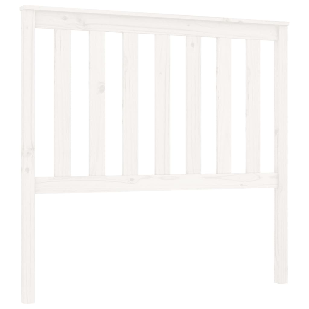 vidaXL Tăblie de pat, alb, 106x6x101 cm, lemn masiv de pin