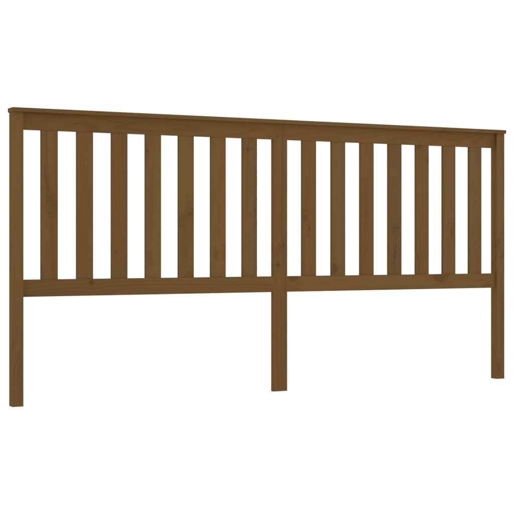 vidaXL Tăblie de pat, maro miere, 206x6x101 cm, lemn masiv de pin vidaXL Tăblie de pat, maro miere, 206x6x101 cm, lemn masiv de pin
