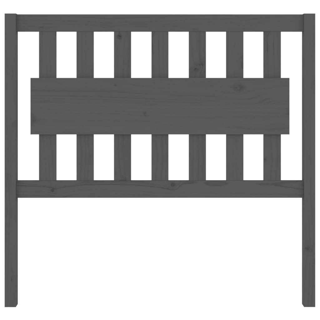 vidaXL Tăblie de pat, gri, 105,5x4x100 cm, lemn masiv de pin vidaXL Tăblie de pat, gri, 105,5x4x100 cm, lemn masiv de pin