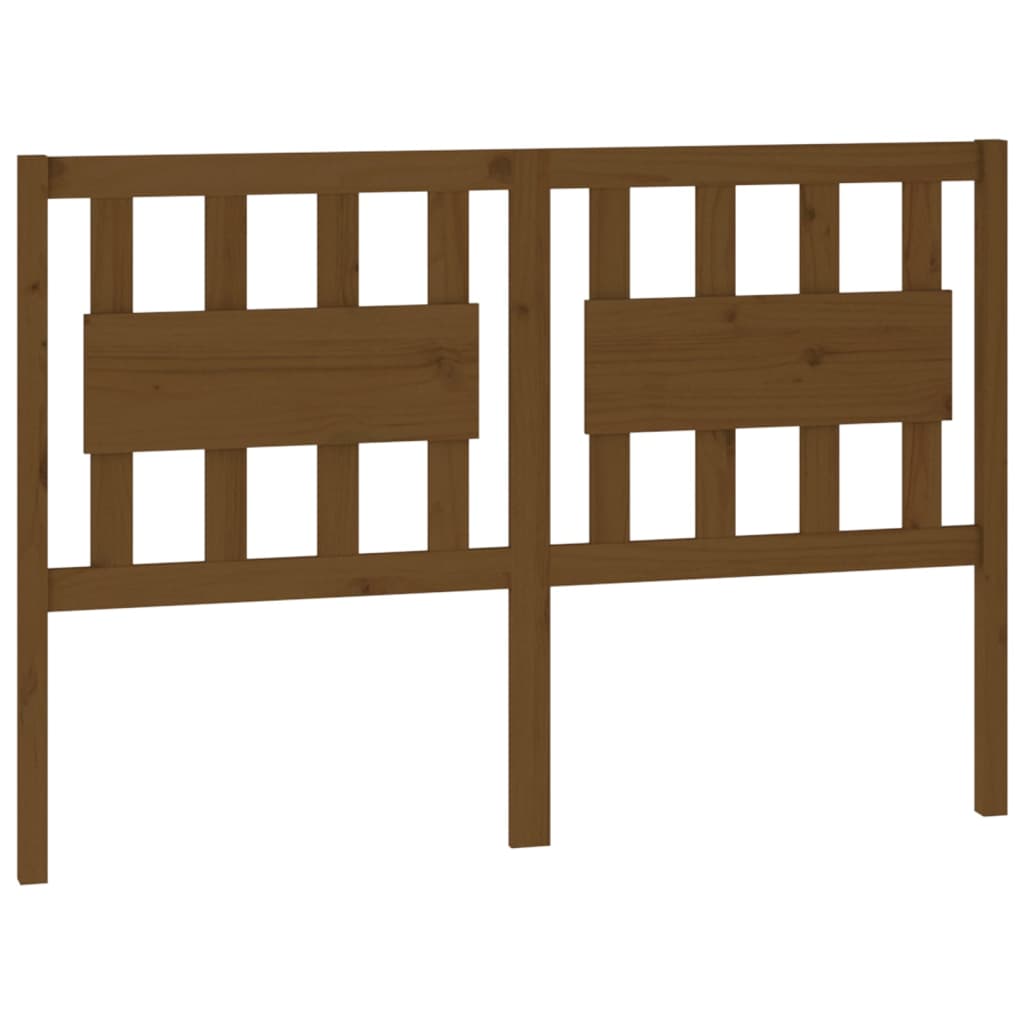 vidaXL Tăblie de pat, maro miere, 125,5x4x100 cm, lemn masiv de pin vidaXL Tăblie de pat, maro miere, 125,5x4x100 cm, lemn masiv de pin