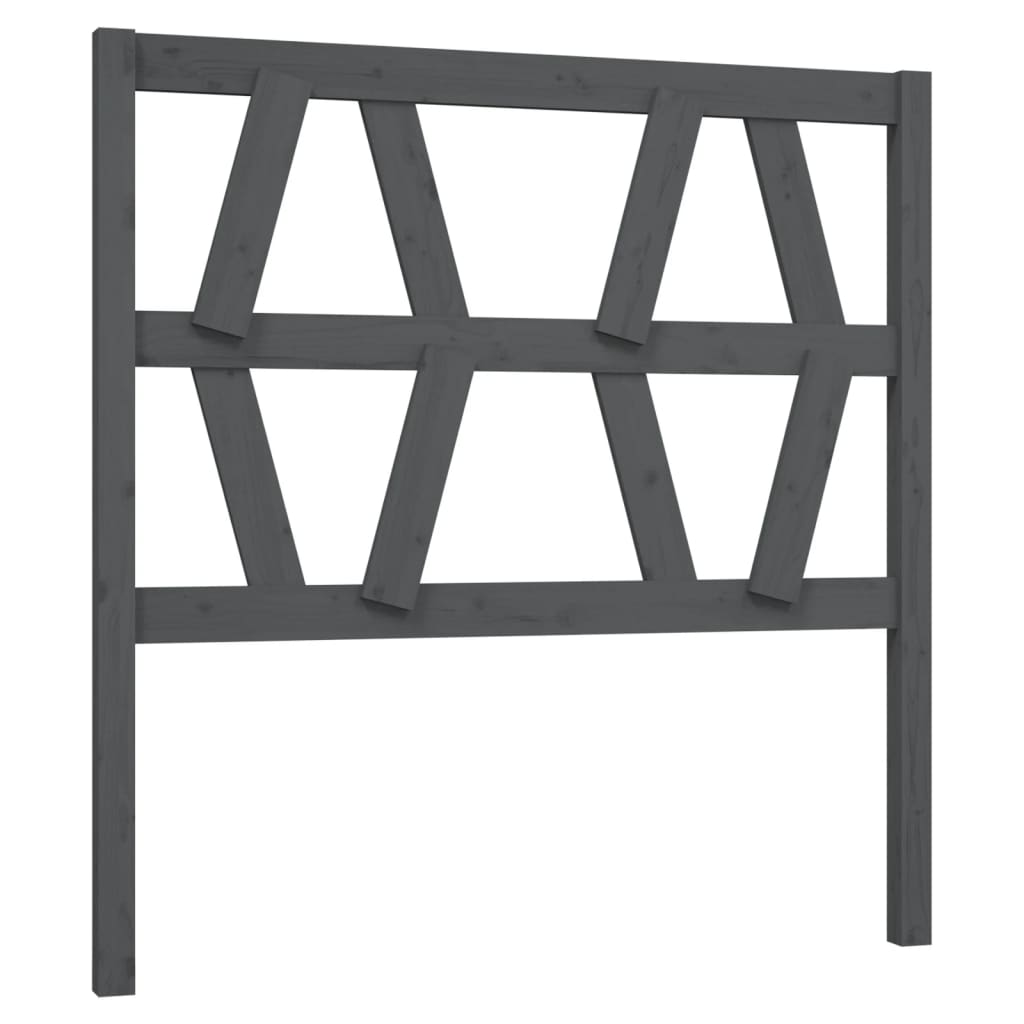 vidaXL Tăblie de pat, gri, 106x4x100 cm, lemn masiv de pin vidaXL Tăblie de pat, gri, 106x4x100 cm, lemn masiv de pin