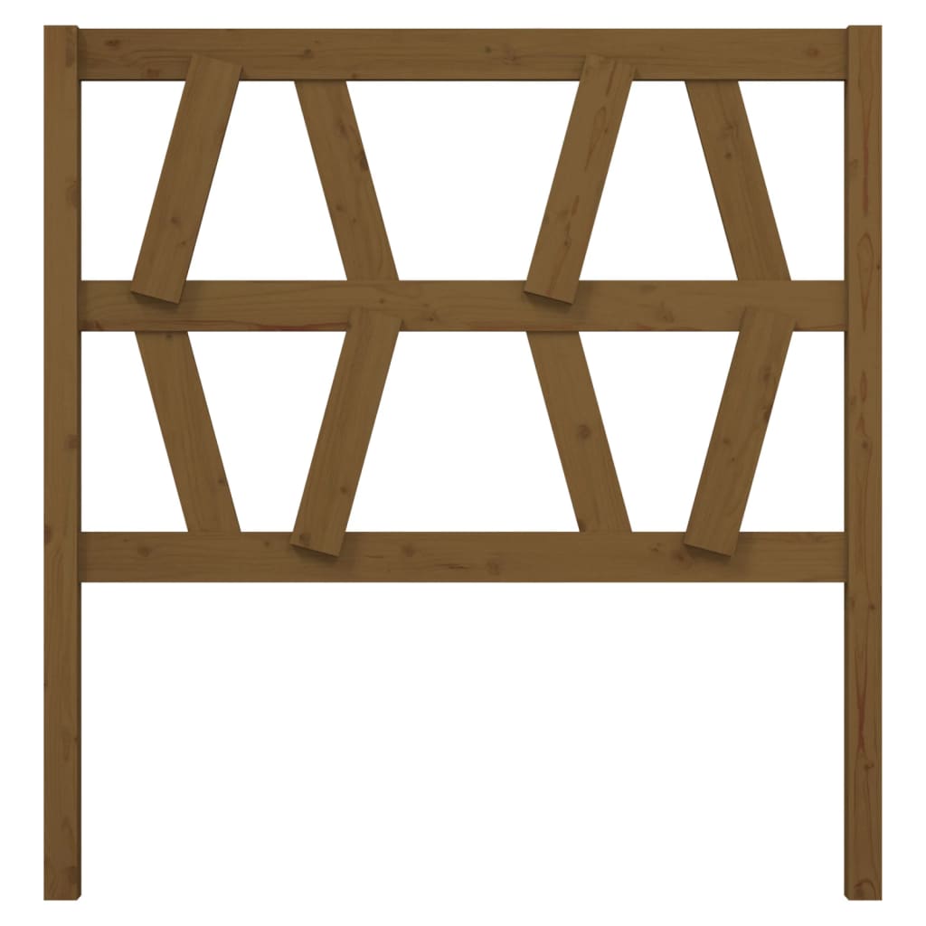 vidaXL Tăblie de pat, maro miere, 106x4x100 cm, lemn masiv de pin vidaXL Tăblie de pat, maro miere, 106x4x100 cm, lemn masiv de pin