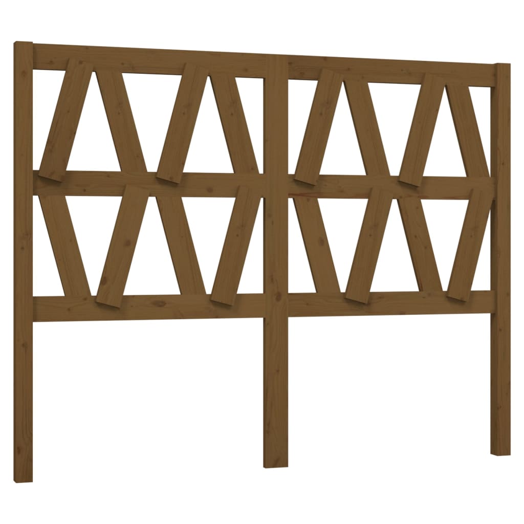 vidaXL Tăblie de pat, maro miere, 126x4x100 cm, lemn masiv de pin vidaXL Tăblie de pat, maro miere, 126x4x100 cm, lemn masiv de pin