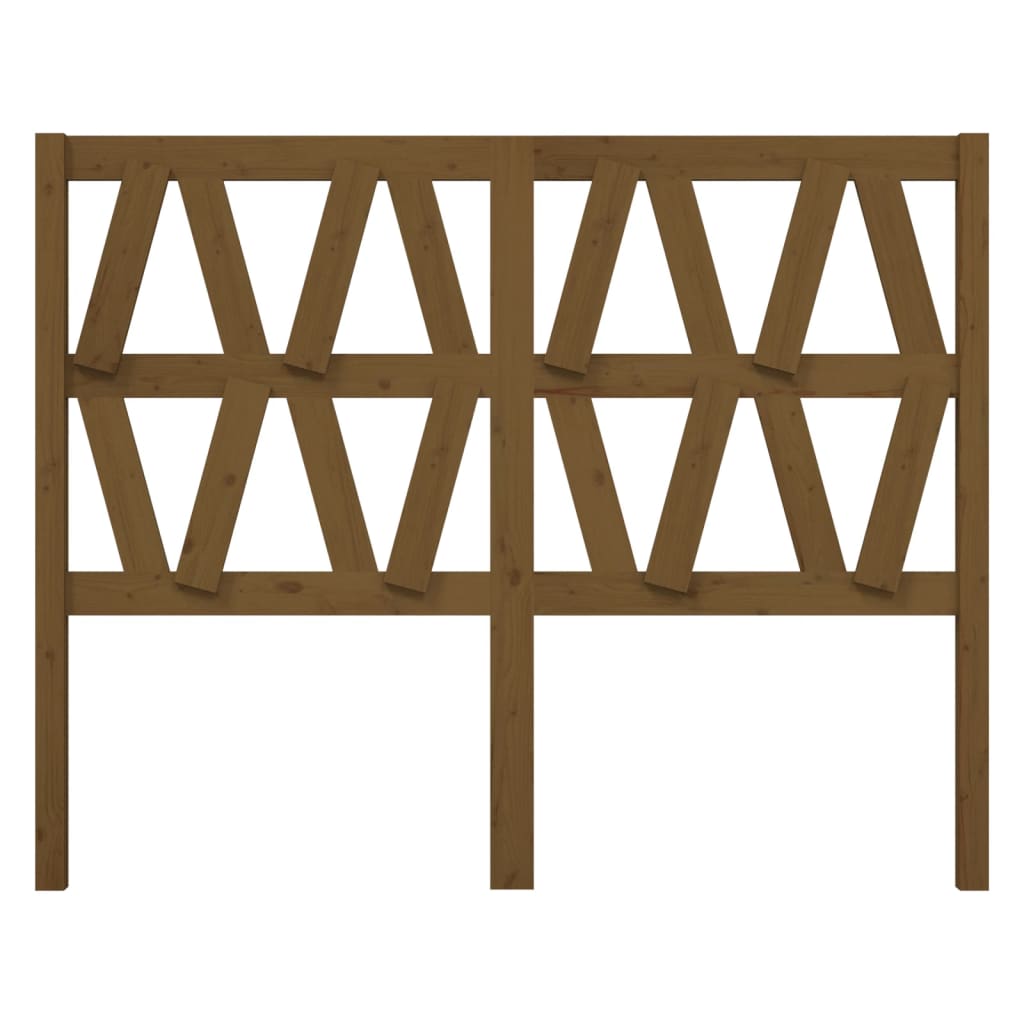 vidaXL Tăblie de pat, maro miere, 146x4x100 cm, lemn masiv de pin