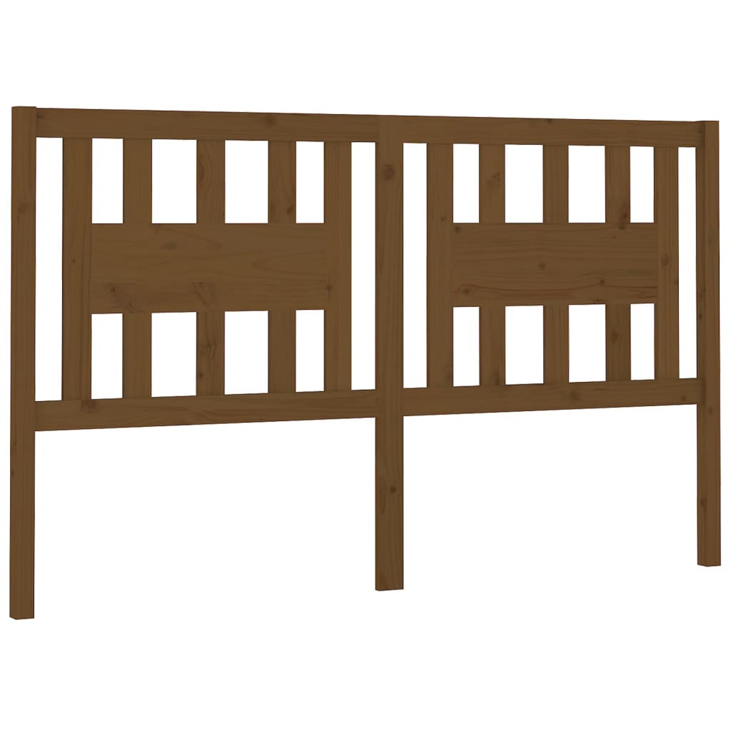 vidaXL Tăblie de pat, maro miere, 126x4x100 cm, lemn masiv de pin vidaXL Tăblie de pat, maro miere, 126x4x100 cm, lemn masiv de pin
