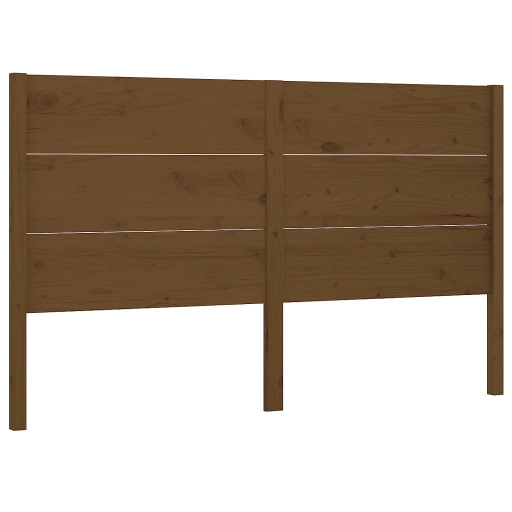 vidaXL Tăblie de pat, maro miere, 126x4x100 cm, lemn masiv de pin vidaXL Tăblie de pat, maro miere, 126x4x100 cm, lemn masiv de pin