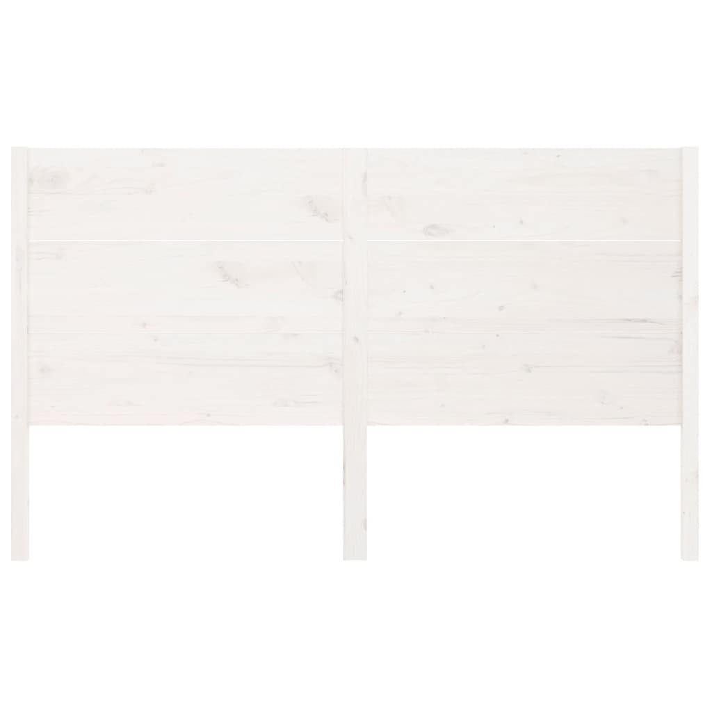 vidaXL Tăblie de pat, alb, 206x4x100 cm, lemn masiv de pin vidaXL Tăblie de pat, alb, 206x4x100 cm, lemn masiv de pin