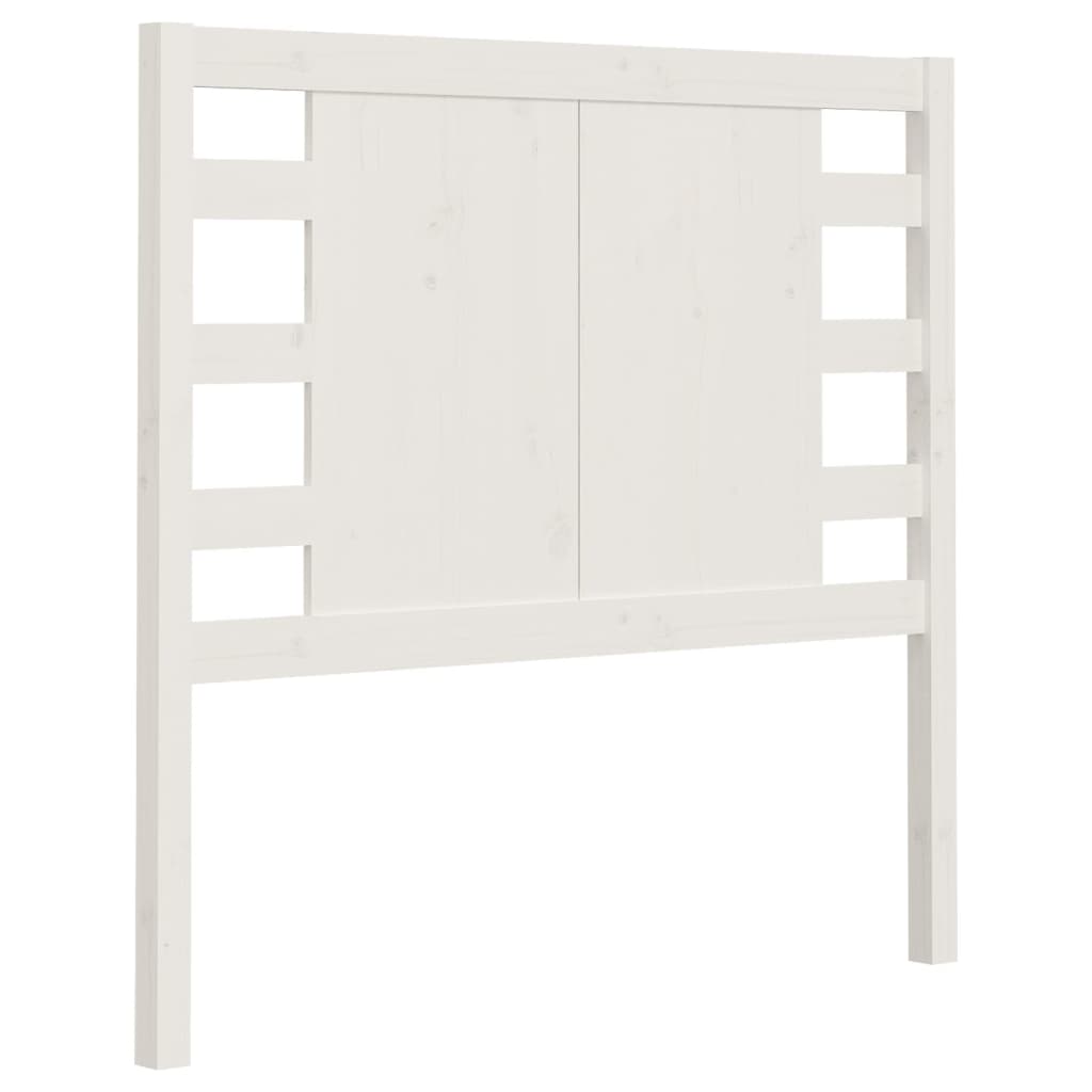 vidaXL Tăblie de pat, alb, 81x4x100 cm, lemn masiv de pin vidaXL Tăblie de pat, alb, 81x4x100 cm, lemn masiv de pin