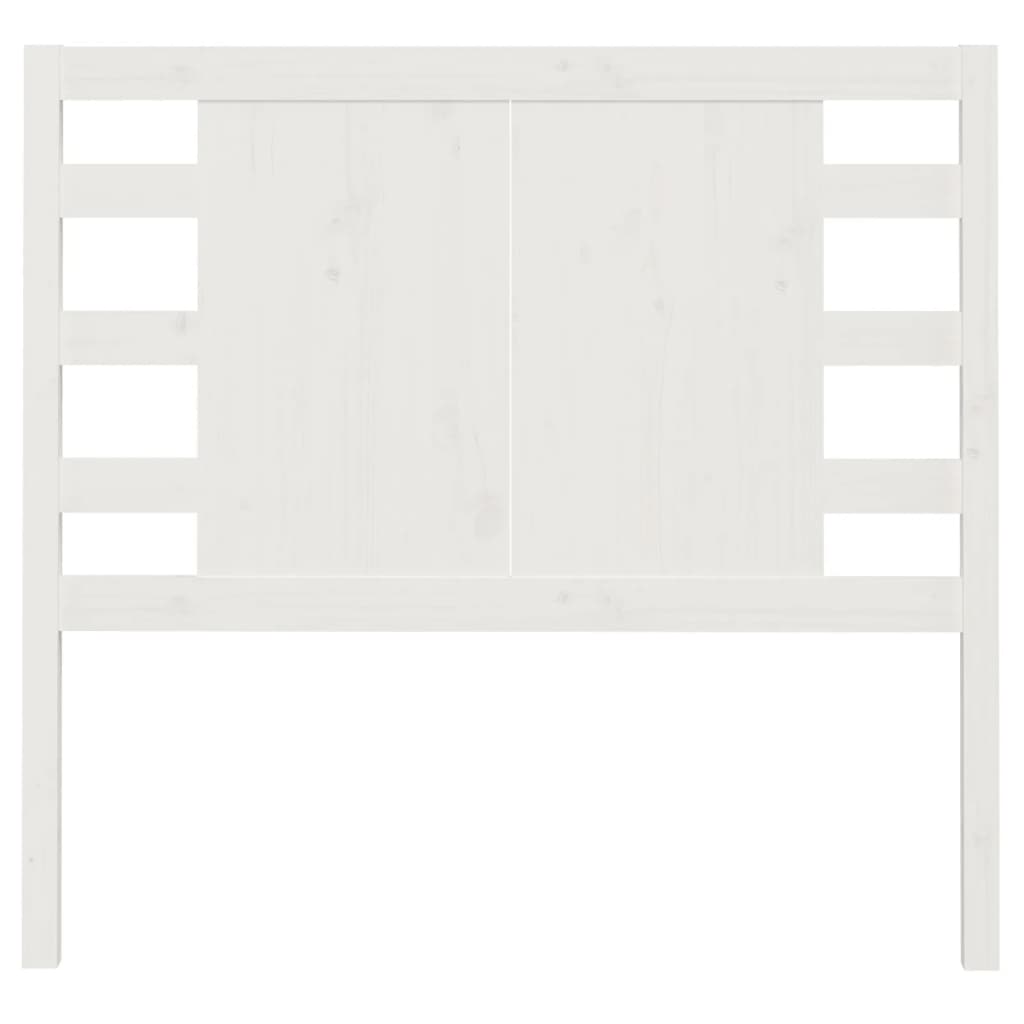 vidaXL Tăblie de pat, alb, 81x4x100 cm, lemn masiv de pin vidaXL Tăblie de pat, alb, 81x4x100 cm, lemn masiv de pin