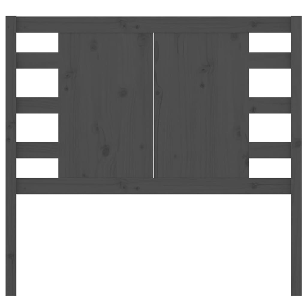 vidaXL Tăblie de pat, gri, 106x4x100 cm, lemn masiv de pin vidaXL Tăblie de pat, gri, 106x4x100 cm, lemn masiv de pin