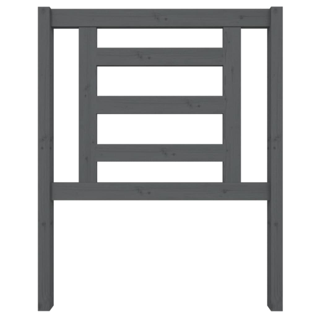 vidaXL Tăblie de pat, gri, 81x4x100 cm, lemn masiv de pin