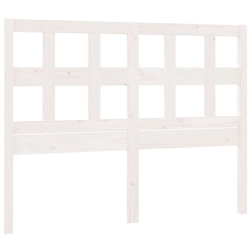 vidaXL Tăblie de pat, alb, 155,5x4x100 cm, lemn masiv de pin vidaXL Tăblie de pat, alb, 155,5x4x100 cm, lemn masiv de pin