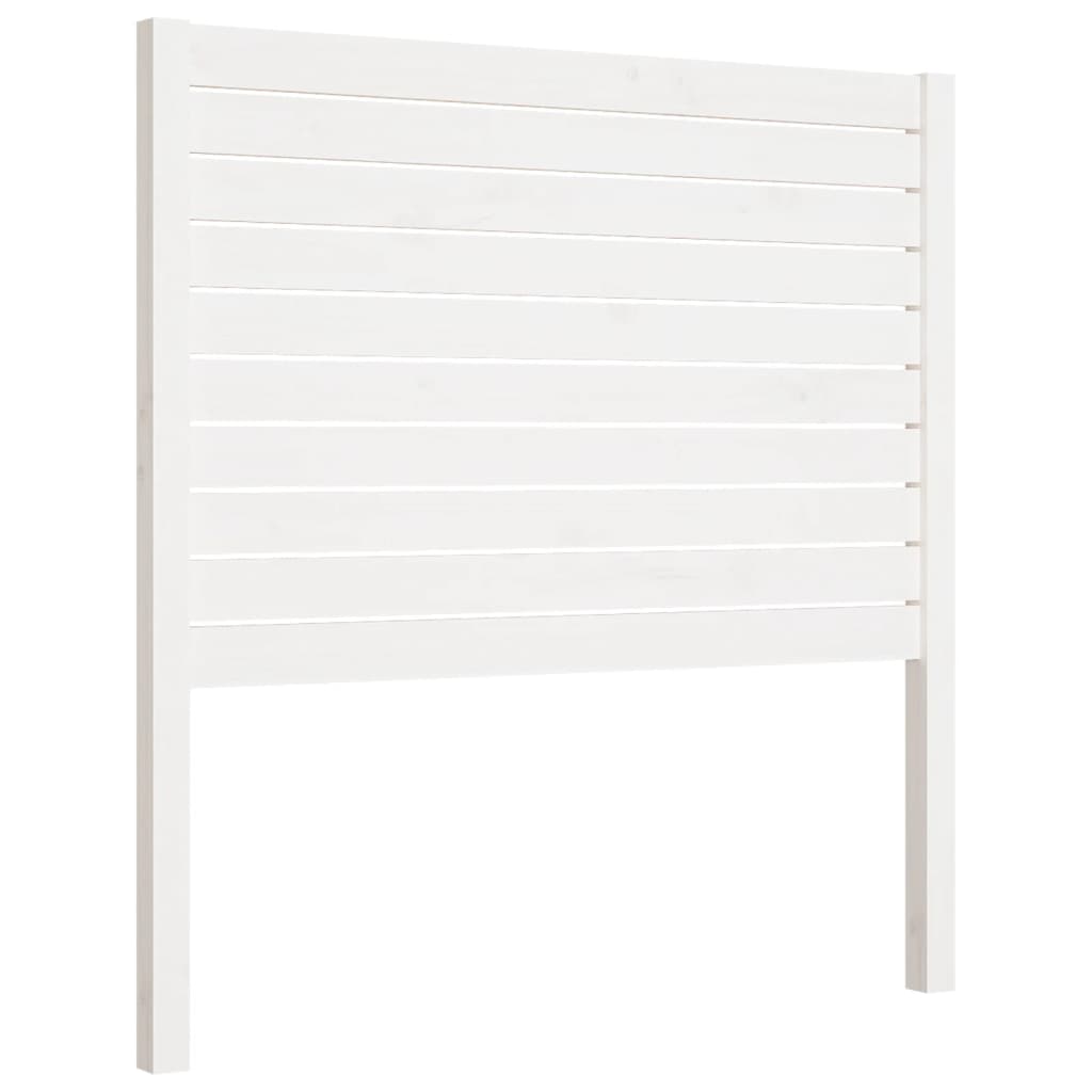 vidaXL Tăblie de pat, alb, 81x4x100 cm, lemn masiv de pin