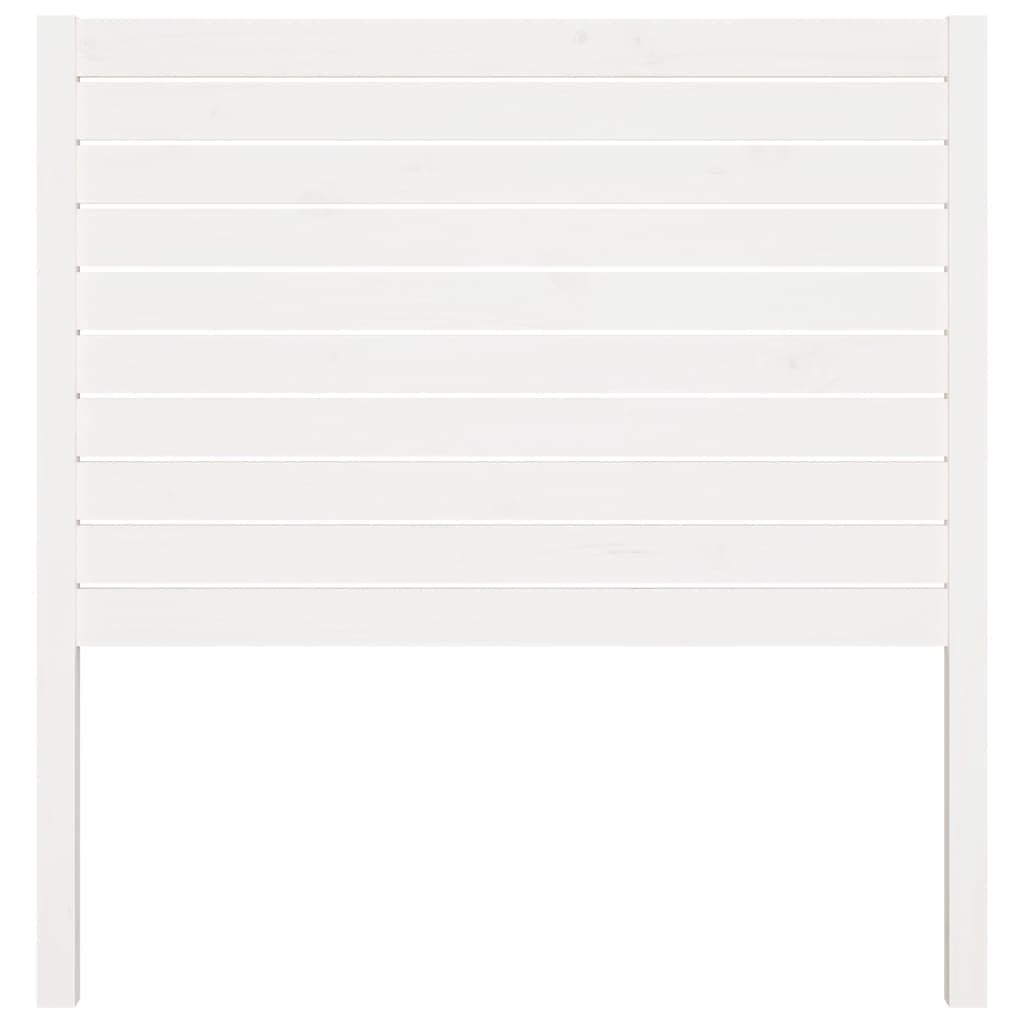 vidaXL Tăblie de pat, alb, 81x4x100 cm, lemn masiv de pin