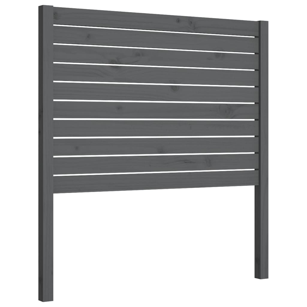 vidaXL Tăblie de pat, gri, 81x4x100 cm, lemn masiv de pin
