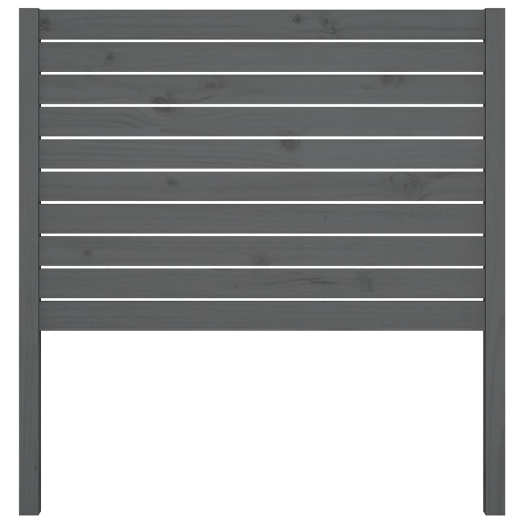 vidaXL Tăblie de pat, gri, 81x4x100 cm, lemn masiv de pin