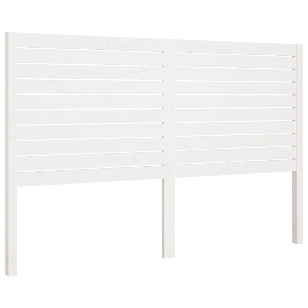 vidaXL Tăblie de pat, alb, 206x4x100 cm, lemn masiv de pin vidaXL Tăblie de pat, alb, 206x4x100 cm, lemn masiv de pin