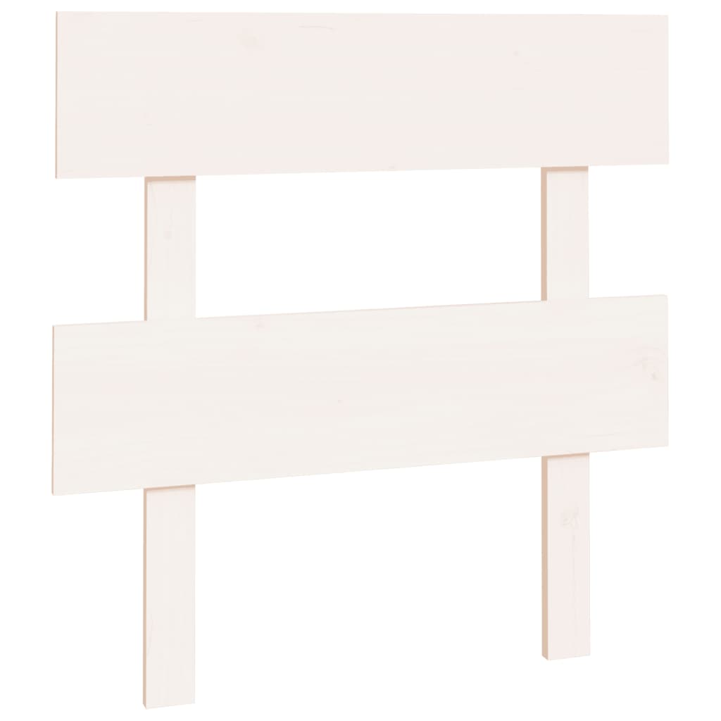 vidaXL Tăblie de pat, alb, 93,5x3x81 cm, lemn masiv de pin vidaXL Tăblie de pat, alb, 93,5x3x81 cm, lemn masiv de pin