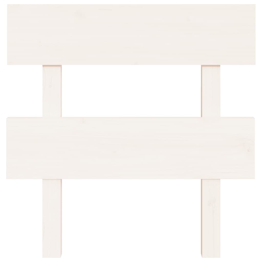 vidaXL Tăblie de pat, alb, 93,5x3x81 cm, lemn masiv de pin vidaXL Tăblie de pat, alb, 93,5x3x81 cm, lemn masiv de pin