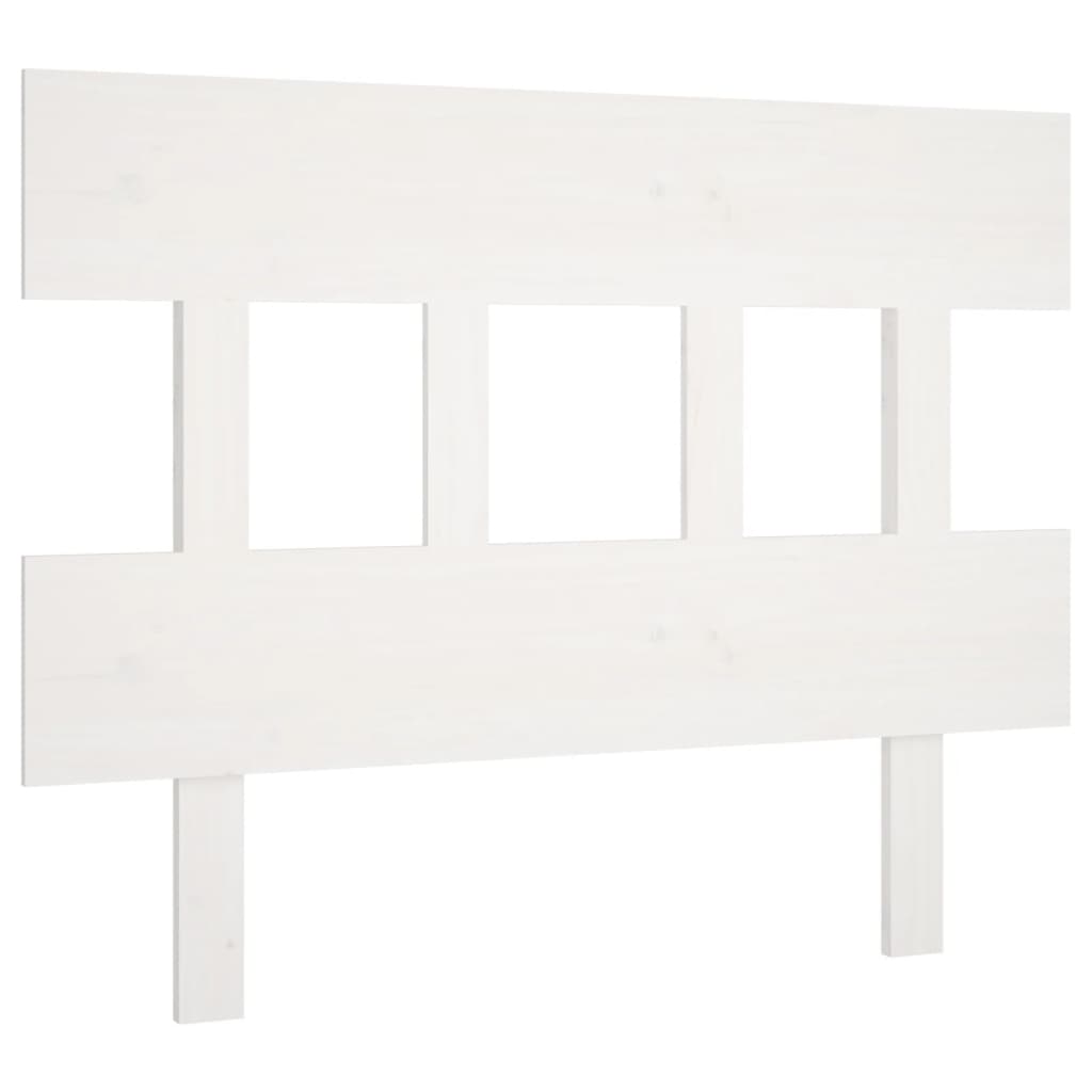 vidaXL Tăblie de pat, alb, 93,5x3x81 cm, lemn masiv de pin vidaXL Tăblie de pat, alb, 93,5x3x81 cm, lemn masiv de pin