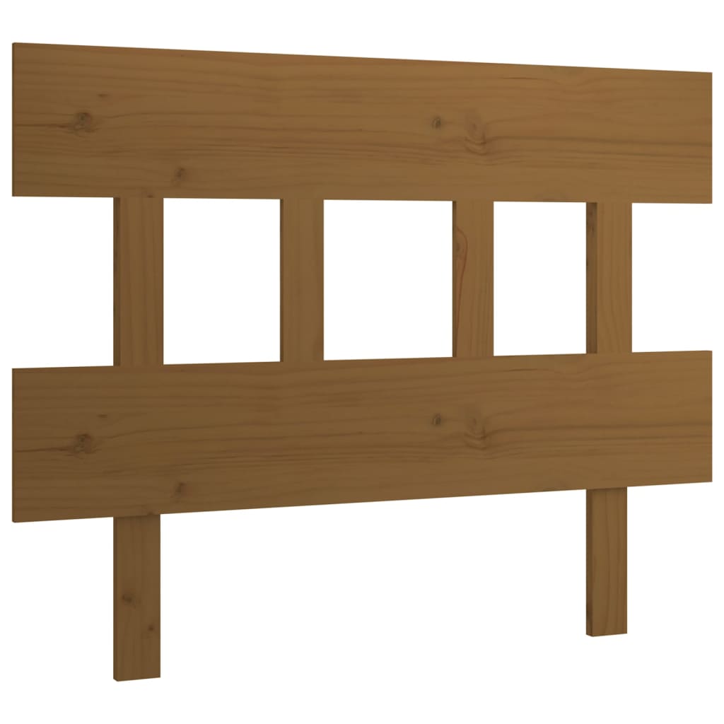 vidaXL Tăblie de pat, maro miere, 103,5x3x81 cm, lemn masiv de pin vidaXL Tăblie de pat, maro miere, 103,5x3x81 cm, lemn masiv de pin