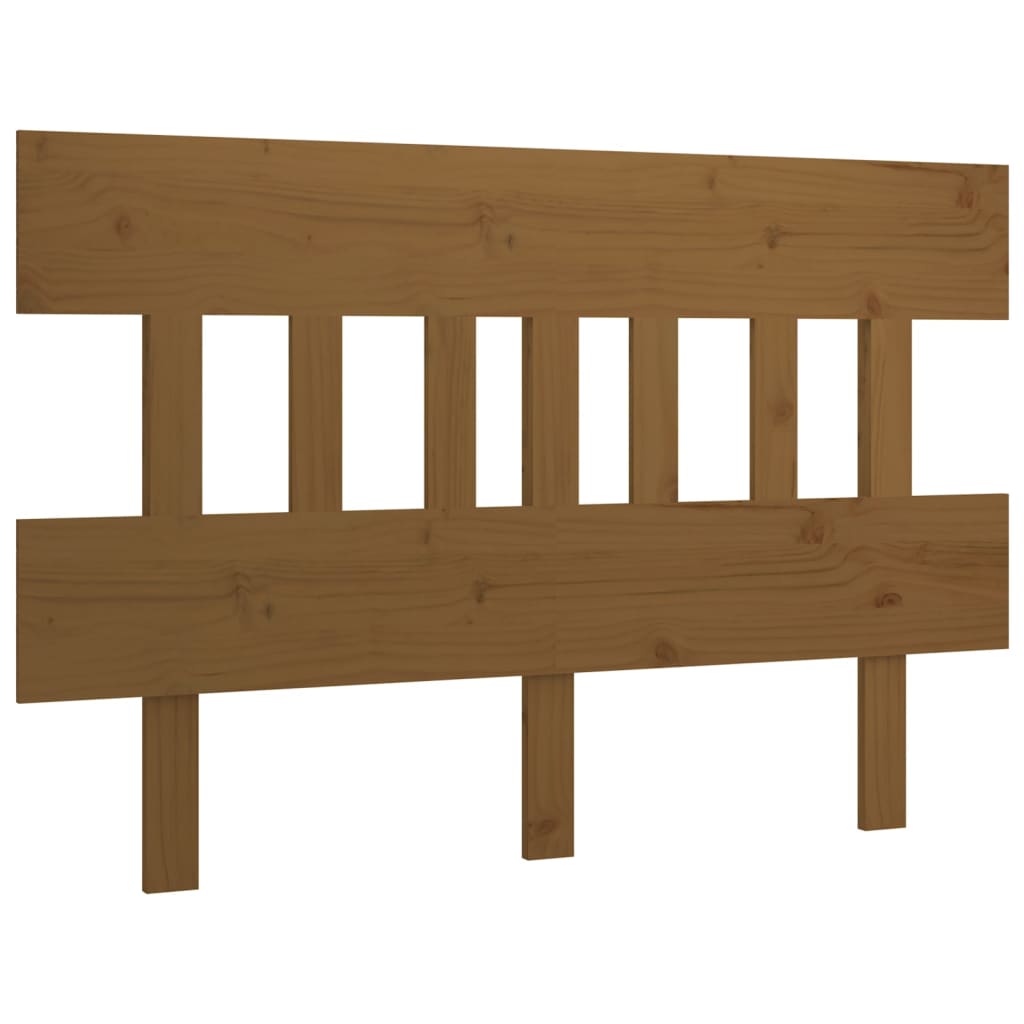 vidaXL Tăblie de pat, maro miere, 163,5x3x81 cm, lemn masiv de pin