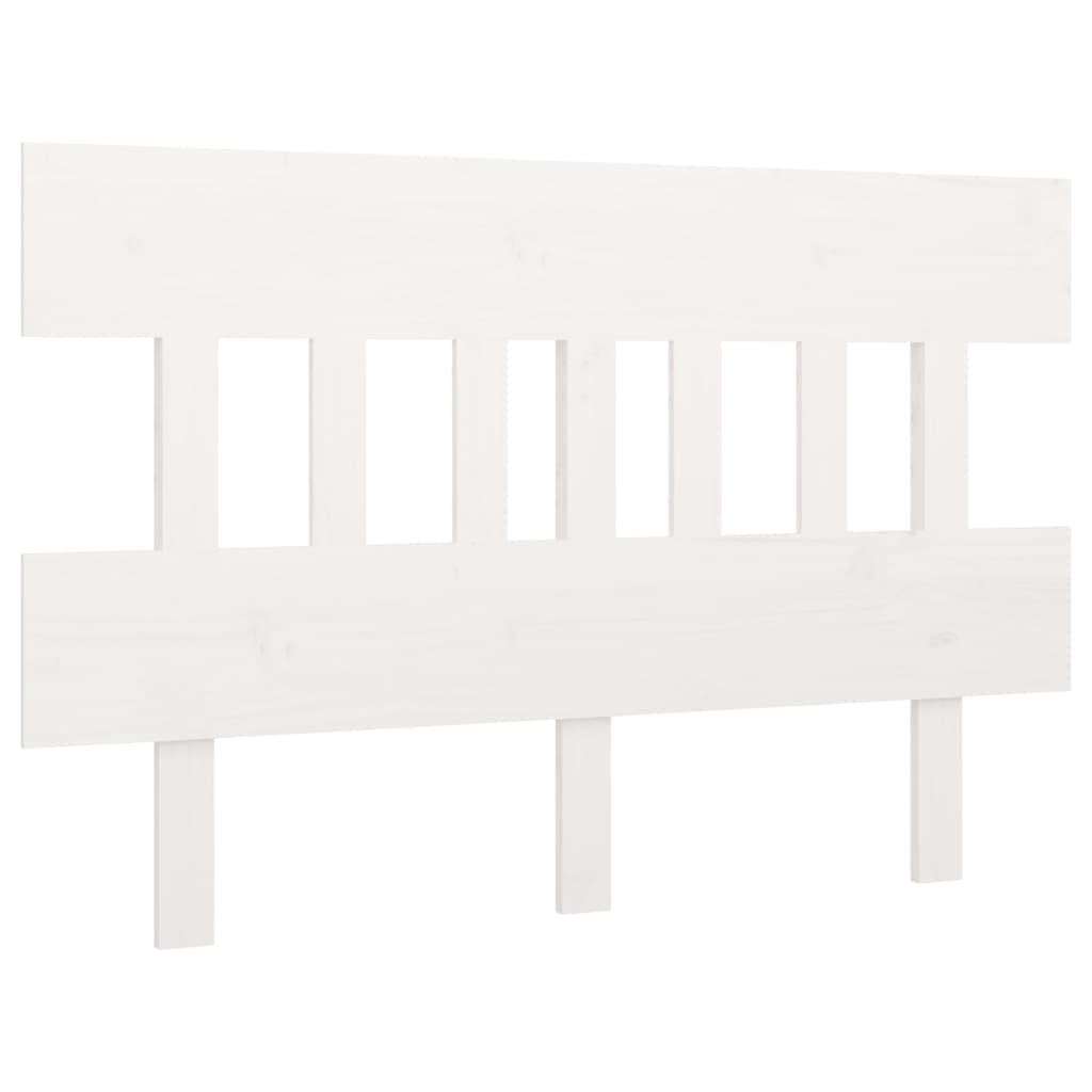 vidaXL Tăblie de pat, alb, 183,5x3x81 cm, lemn masiv de pin vidaXL Tăblie de pat, alb, 183,5x3x81 cm, lemn masiv de pin